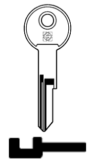 Afbeelding van Silca Cilindersleutel staal STA1R