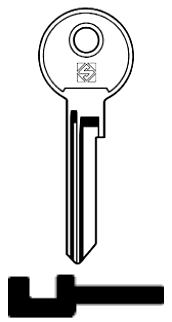 Afbeelding van Silca Cilindersleutel staal STA2R