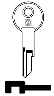 Afbeelding van Silca Cilindersleutel staal STA3