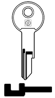 Afbeelding van Silca Cilindersleutel staal STA3R