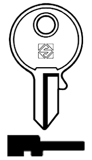 Afbeelding van Silca Cilindersleutel staal STA8