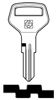 Afbeelding van Silca Cilindersleutel staal RC12R