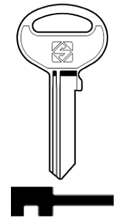 Afbeelding van Silca Cilindersleutel staal RC4