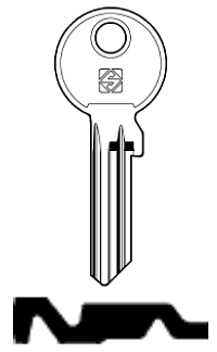 Afbeelding van Silca Cilindersleutel staal EV103X-3