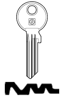 Afbeelding van Silca Cilindersleutel staal EV103X-6