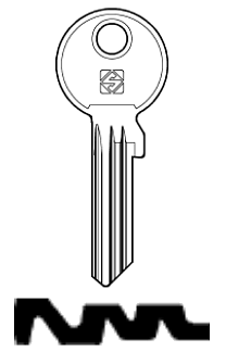 Afbeelding van Silca Cilindersleutel staal EV103X-7