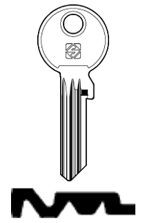 Afbeelding van Silca Cilindersleutel staal EV103X-8