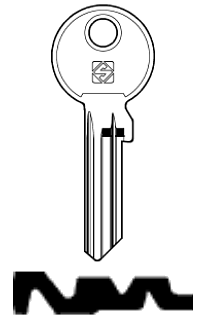 Afbeelding van Silca Cilindersleutel staal EV103X-11