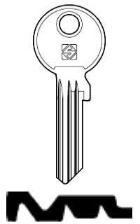 Afbeelding van Silca Cilindersleutel staal EV103X-12
