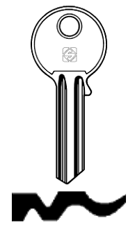 Afbeelding van Silca Cilindersleutel staal EV4