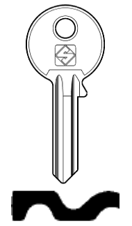 Afbeelding van Silca Cilindersleutel staal IE1