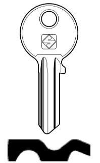 Afbeelding van Silca Cilindersleutel staal IE224