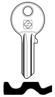 Afbeelding van Silca Cilindersleutel staal IE225