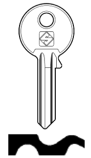 Afbeelding van Silca Cilindersleutel staal IE3