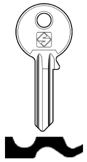 Afbeelding van Silca Cilindersleutel staal IE3R