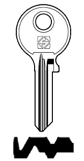 Afbeelding van Silca Cilindersleutel staal CE153R