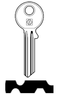 Afbeelding van Silca Cilindersleutel staal CE149