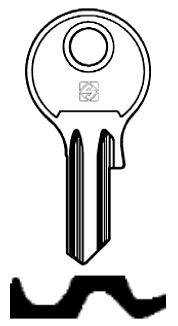 Afbeelding van Silca Cilindersleutel staal CE13R