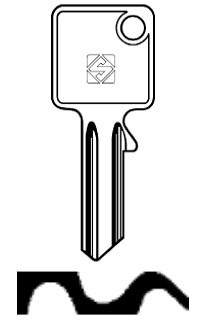 Afbeelding van Silca Cilindersleutel staal CE12