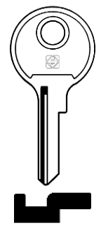Afbeelding van Silca Cilindersleutel staal CE11R