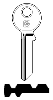 Afbeelding van Silca Cilindersleutel brass CE130-18