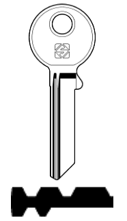 Afbeelding van Silca Cilindersleutel brass CE130-19