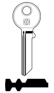 Afbeelding van Silca Cilindersleutel brass CE130-24