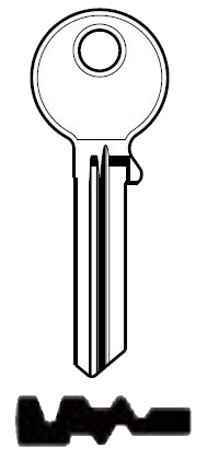 Afbeelding van Silca Cilindersleutel staal CE113R