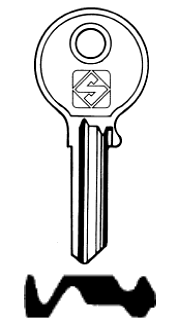 Afbeelding van Silca Cilindersleutel staal CE21R