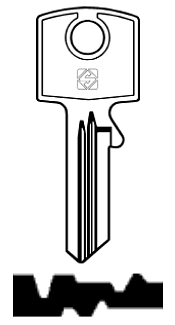 Afbeelding van Silca Cilindersleutel staal CE25R