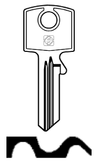Afbeelding van Silca Cilindersleutel staal CE27