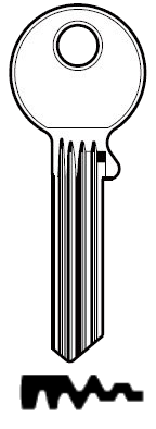 Afbeelding van Silca Cilindersleutel brass CE38 WPS