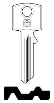 Afbeelding van Silca Cilindersleutel staal CE31