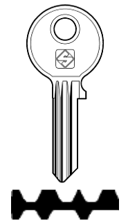 Afbeelding van Silca Cilindersleutel staal CE34
