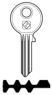 Afbeelding van Silca Cilindersleutel staal CE35