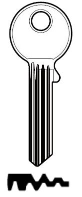 Afbeelding van Silca Cilindersleutel staal CE38XPS