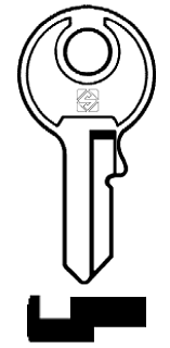 Afbeelding van Silca Cilindersleutel brass CE30