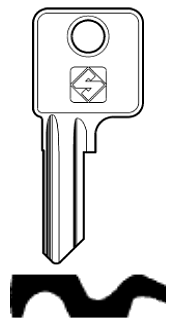 Afbeelding van Silca Cilindersleutel brass CE33