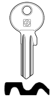 Afbeelding van Silca Cilindersleutel staal CE41X-OV