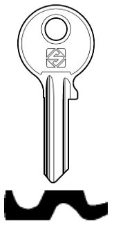 Afbeelding van Silca Cilindersleutel staal CE4R