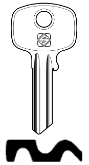 Afbeelding van Silca Cilindersleutel staal CE40