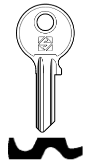 Afbeelding van Silca Cilindersleutel brass CE7R