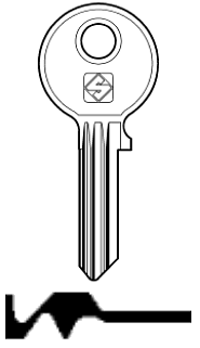 Afbeelding van Silca Cilindersleutel brass CE9