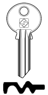 Afbeelding van Silca Cilindersleutel staal ZE10