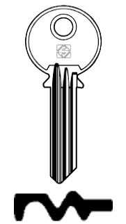 Afbeelding van Silca Cilindersleutel staal ZE11