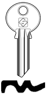 Afbeelding van Silca Cilindersleutel staal ZE13