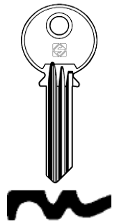 Afbeelding van Silca Cilindersleutel staal ZE14