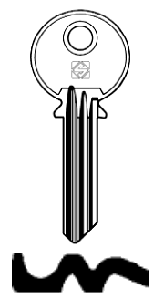 Afbeelding van Silca Cilindersleutel staal ZE14R