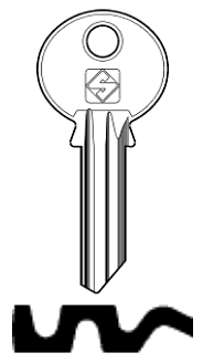 Afbeelding van Silca Cilindersleutel staal ZE34R