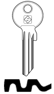 Afbeelding van Silca Cilindersleutel staal ZE34X